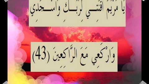 القران الكريم سورة آل عمران الأية 43