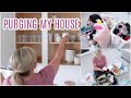 PURGING MY HOUSE!! WHOLE HOUSE DECLUTTER-MINIMALISM