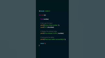 Take Float Input from User in C | C Programming Basics #clanguage #cprogramming #codingtips