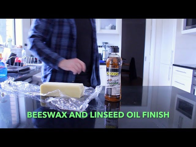 Wood Polish Beeswax & Raw Linseed Oil Food Safe Eco-friendly 