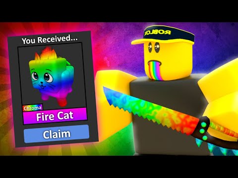 Roblox Murder Mystery 2 Mm2 godly CHROMA FIRE FOX pet