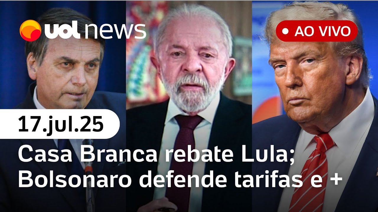 Trump sofre de doença venosa; Lula diz que vai taxar big techs dos EUA; Bolsonaro defende tarifas e+