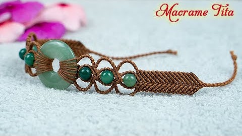 Macrame tutorial | DIY Macrame Bracelet with Donut bead | Step by step tutorial