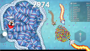 JeNa Snake 🐍 Snake Io 🐍❤️ Snowbell Vs Flurry ❤️ Snake 🐍 Top 1 The Map Epic SnakeIO Gameplay