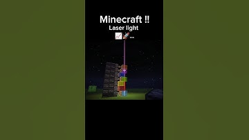 Laser light in Minecraft 🏗️ | Easy Tutorial #Shorts #minecraft #gaming