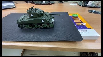 1:35 scale M4 Sherman with 3D printed track - final