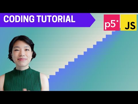 p5.js Coding Tutorial | Color Gradient Animation #2 (lerpColor Function)