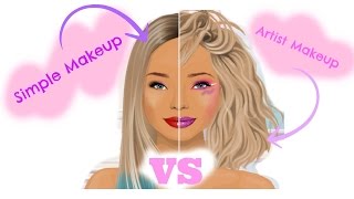 Simple Makeup VS Artistics Makeup - Gul & Feyza Sd ♥