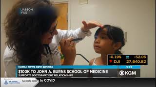 UHA Donates $100,000 to John A. Burns School of Medicine