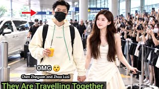 He's My Boyfriend! Zhao Lusi Arrives Holding Her Boyfriend's Hand Chen Zheyuan