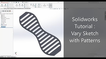 Solidworks Tutorial : Vary Sketch Feature l Creating a Vary Sketch Pattern