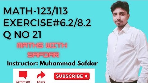 Math-123/113 Ex No 6.2/8.2 Q No 21 Applied Mathematics-I Vector and Scalars DAE Maths 1st Year