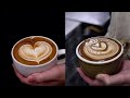 Latte Art Tutorials Compilation| Wing Rose | Swan | Heart and others 2024