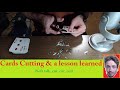 A lesson learned with cards cutting soft talk asmr