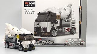 LEGO CEMENT MIXER TRUCK MINI RACING BE COOL 22029 UNOFFICIAL LEGO (STOP MOTION) BRICKS IMPACT