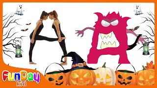 Human Alphabet Vs Halloween Monster Alphabet  Learn Letters With Alphabet Lore   fundaykid