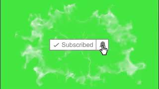 Smoke Subscribe Button | Copyright free | Green Screen | Subscribe Button |