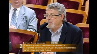 June 5, 2015 Special Ethics Commission Meeting
