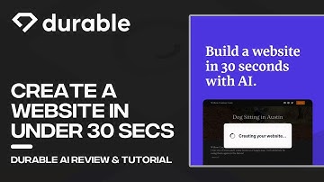 How to Create Website In 30 Seconds With Durable AI