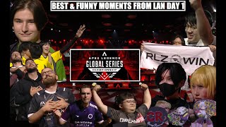 Best & Funny Moments From Day 1 ALGS London LAN, July