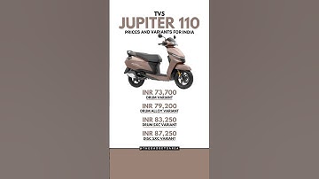 TVS JUPITER 110 | Pricing & Variant Explained | #tvsjupiter #jupiter110 #tvsindia