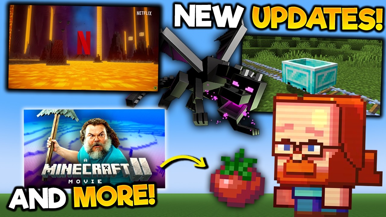 BIG MINECRAFT UPDATES: Netflix, Dungeons 2 & Update Release Date
