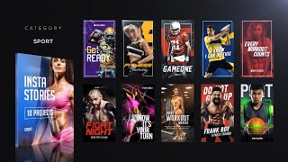 10 Sports Instagram Stories - After Effects Template