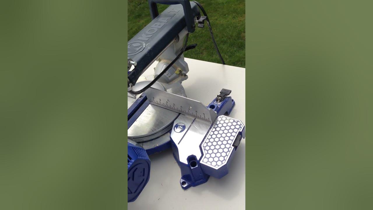 How to unlock the Kobalt 10 inch compound mitre saw YouTube