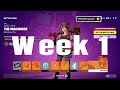 how to complete all week 1 quests !! fortnite c5s3