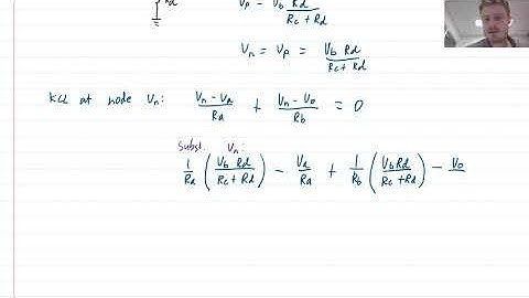 EG1012 Week 9 Video 2 - The difference amplifier