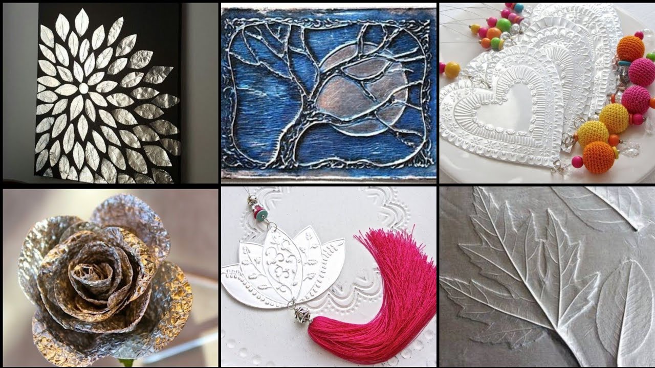 11 Aluminium foil craft ideas, Amazing craft ideas, art and craft