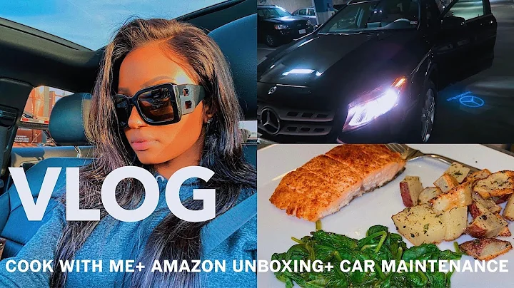VLOG| COOK WITH ME+AMAZON UNBOXING+CAR MAINTENANCE...
