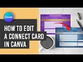 Transform Your Church Visitor Card: Easy Canva Tutorial for Blue & Silver Design #godservdesigns