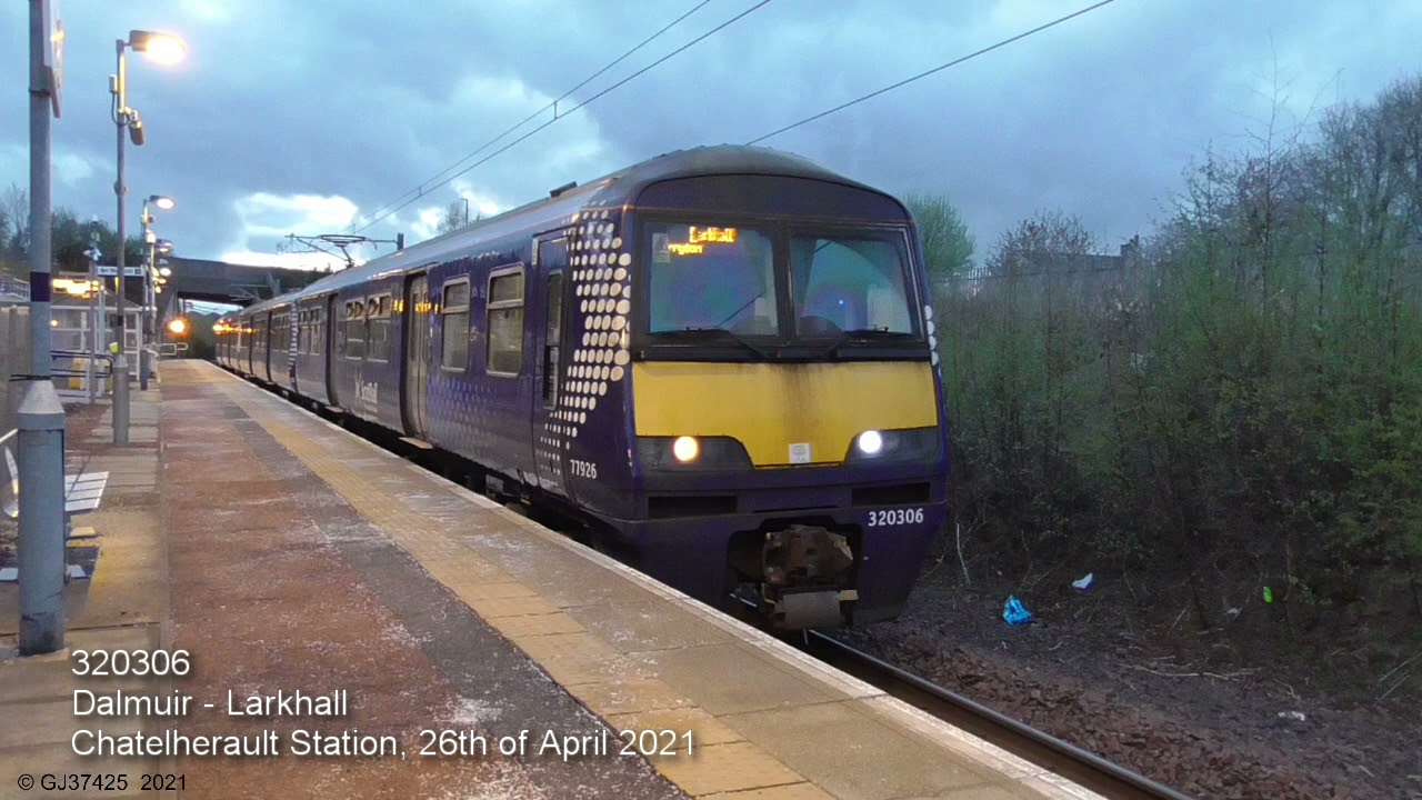 Trains at Chatelherault Railway Station: 26th of April 2021