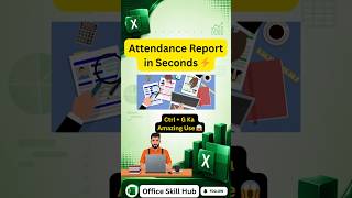 Interview Crack Karna Hai? Ye Attendance Trick Dekho 🚀 #exceltutorial #learnexcel #exceltips #shorts
