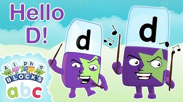@officialalphablocks - Hello D! 🥁 | Meet the Alphabet! | Learn to Spell