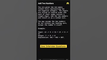 Java Interview Questions ||  Adding two numbers in linked List || #programmingclass #javacourse