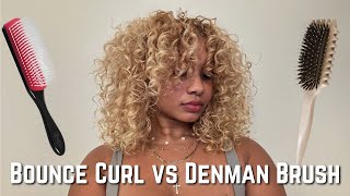 Celebrity CURLY HAIR BRUSH COMPARISON | BOUNCE CURL BRUSH VS DENMAN BRUSH RESULTS Net Worth