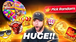 BONUS BUY BATTLE!!... but it's WHEEL DECIDE vs GAMDOM 3.0's RANDOM SLOT PICKER!! (Bonus Buys)