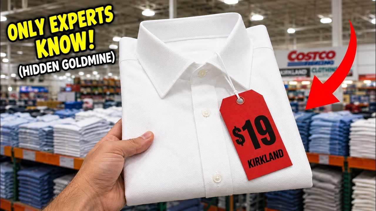 costco kirkland white dress shirt Kirkland Signature Men's Traditional Fit Dress Shirt, White Gray Check