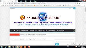 Symphony I18 Flash File Hang Logo & Frp Fix Customer Care Firmware