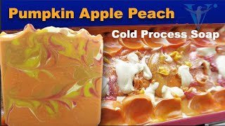 Pumpkin Apple Peach cold process soap