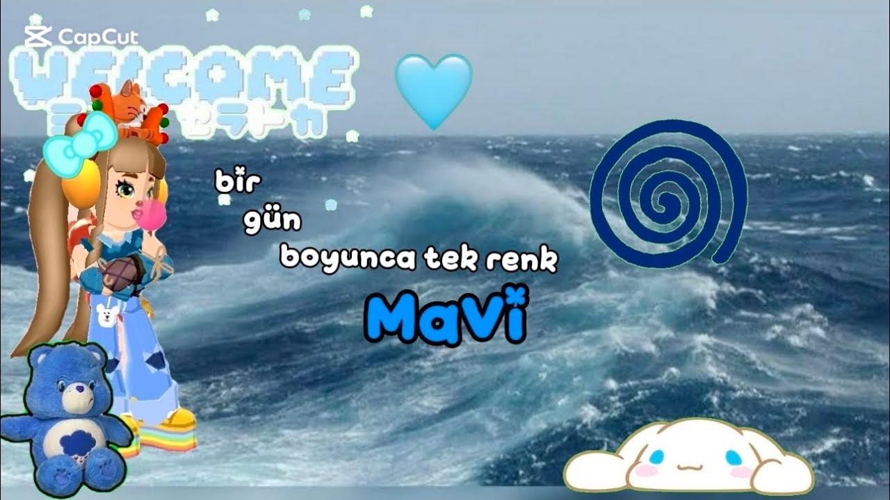 PK XD AMA BİR GÜN BOYUNCA TEK RENK MAVİ #000 #creator #pkxd 