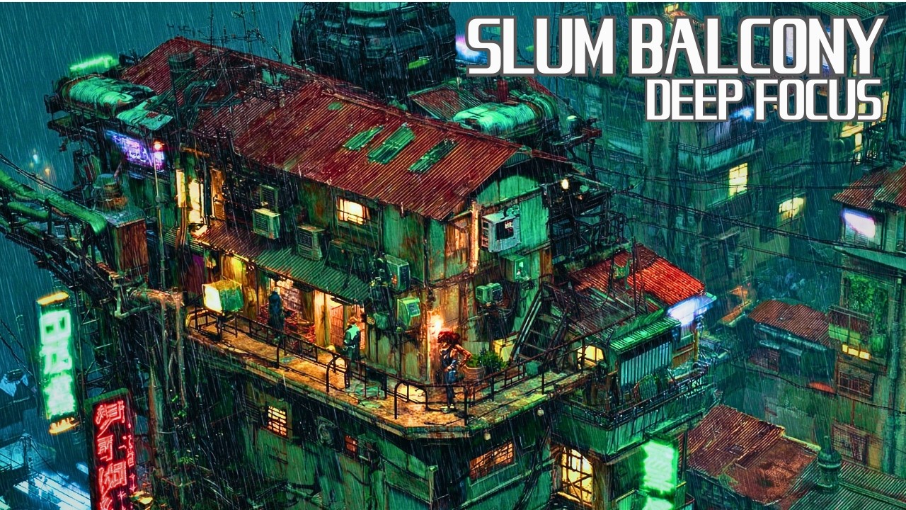 Rainy City Focus · Dark Cyberpunk Lo-Fi for Extreme Concentration