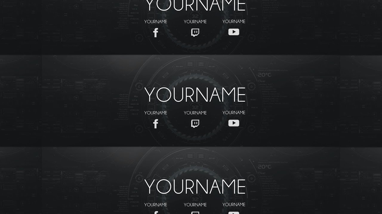 Free GFX Free Twitter Header Template By SurrealGFX YouTube