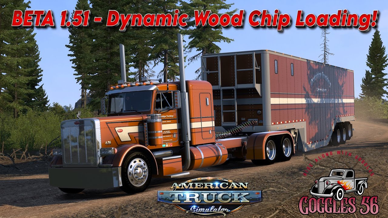 ATS | Dynamic Loading of Wood Chips! Ruda 378 and SCS Chip Van - YouTube