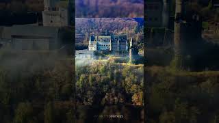 Vianden Drone - Castle in Luxembourg. #Travel #Luxembourg #Castle #Vianden #WonderJourneys
