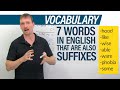 Vocabulary: 7 English words that can be suffixes