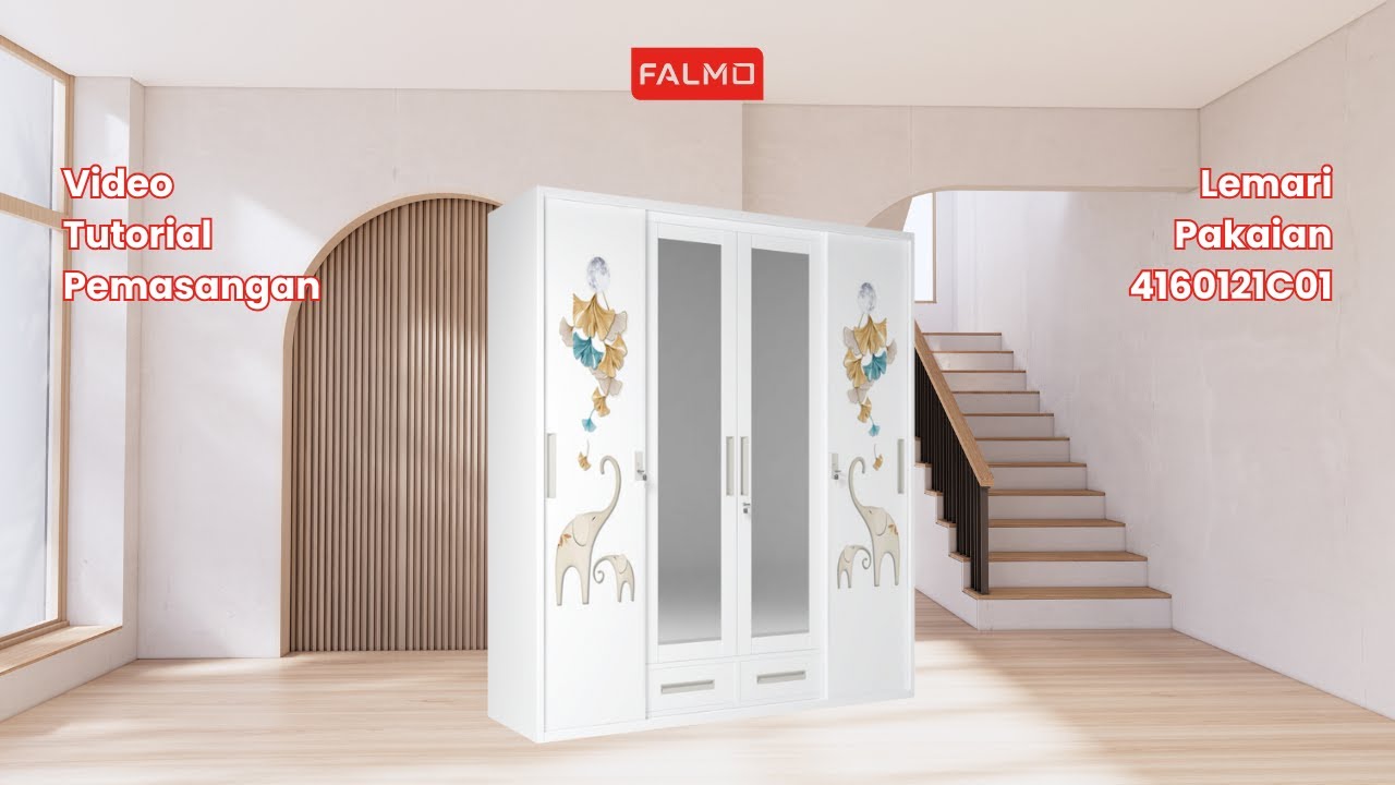 Tutorial Lemari 4 Pintu 2 Laci Falmo New Version