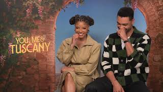 You, Me &amp; Tuscany Interview with Halle Bailey &amp; Regé-Jean Page